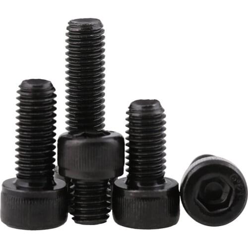 5Pcs M3 Left Hand Screws Allen Socket Cap Head Hexagon Bolts Anti-screw Black 6mm-20mm Length