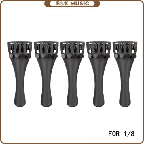 5PCS Violin Carbon Fiber Tailpiece With 4 Tuners 1/8 Violin Part &Accessories New Set