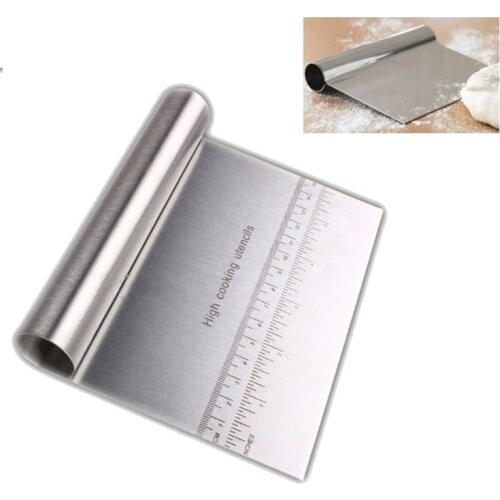 6" Stainless Steel Dough Scraper Cutter Pastry Blade Pizza Kitchen Slicer