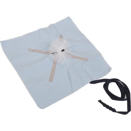 ALTO TENOR SAX SAXOPHONE NECK PULL THROUGH MICROFIBER CLOTH SWAB WITH BRUSH