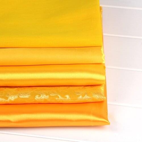 Satin cloth Yellow cloth for Buddhist ornament