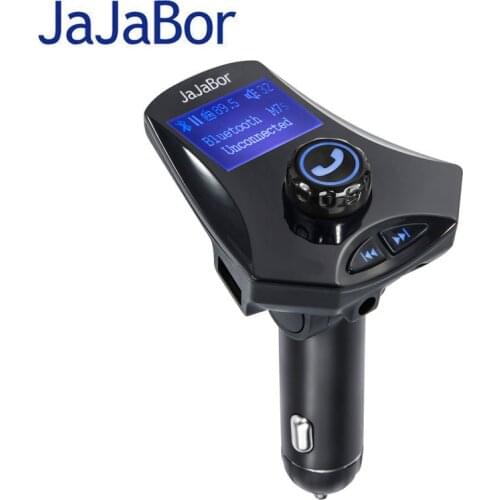 JaJaBor Bluetooth Car Kit Handfree 5V/2.5A Dual USB Fast Charge Aux Stereo Car MP3 Player FM Transmitter Playing Folder Music