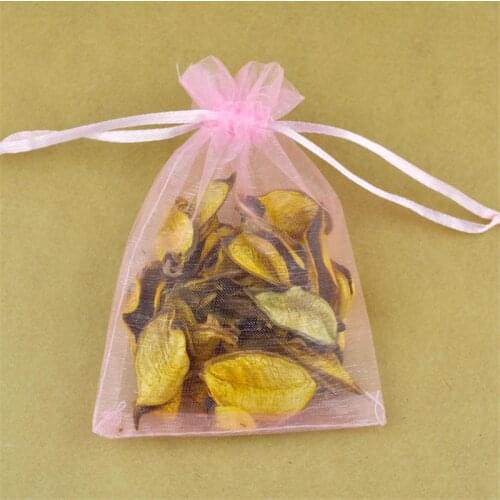 Free Shipping Wholesale 100pcs/lot 15x20cm pink color Drawable Organza Jewelry Packaging Wedding Gift Bags&Pouches