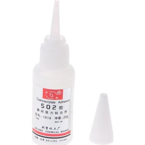 Instant Quick Dry Adhesive Strong Bond Fast Leather Rubber Metal 502 Super Glue