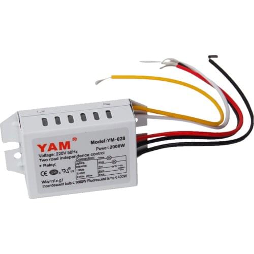 Digital Subsection Switch 2-Way 3-Section Lighting Control Switch 220V 50Hz