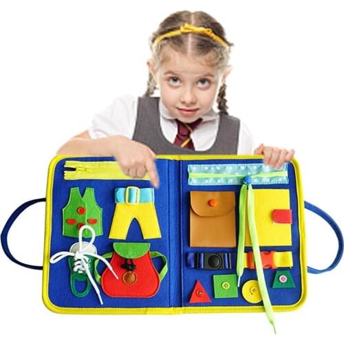 Toddler Busy Board Basic Skills Learning Activity Board Educational Learning Toys for Children