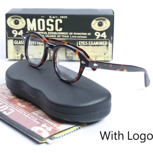 Johnny Depp Optical Spectacle Frame Eyeglasses Men Women Computer Clear Lens Retro Acetate Eyeglasses Frame Male 12080