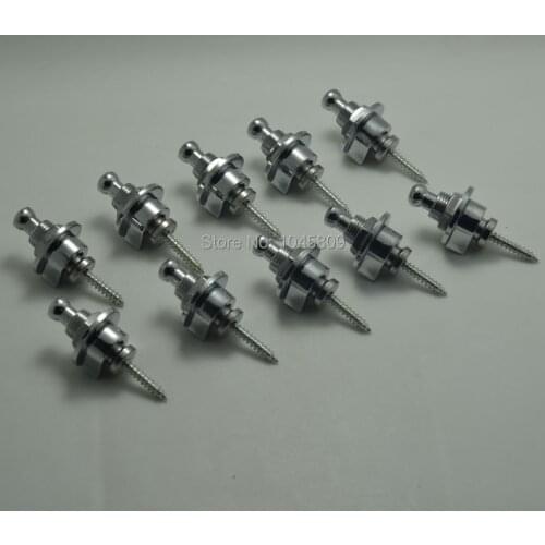 6pcs/lot Bass Strap Lock Guitar Accessory NICKEL Schaller - Style Guitar StrapLock Wholesale&Retail