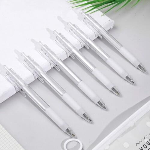 Mohamm Smooth Writing Transparent Press Gel Pen 0.5mm