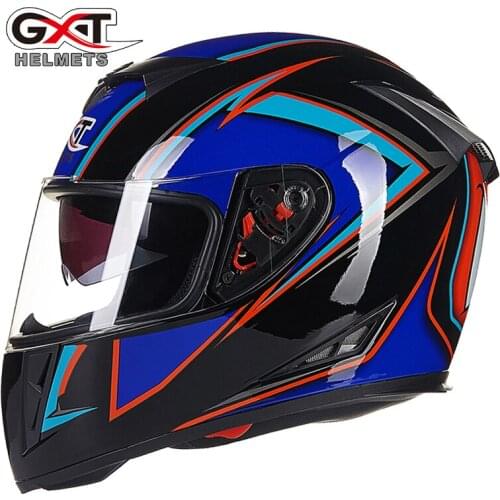 Gxt Casco De Motocicleta Doble Lente Yohe Casco De Seguridad Eléctrica Cuatro Estaciones General Capacete De Moto