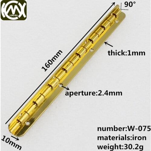 KIMXIN Hardware factory Selling flat pages 160mm long, 90 degrees Furniture hinge Package mail Equipped with screw W-075