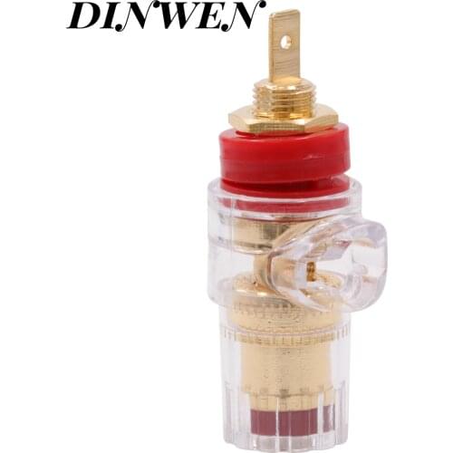 SPEAKER TERMINAL Gold Plated Brass Audio Amplifier Binding Post Banana Plug Jack Socket Loudspeaker Connector HiFi DIY