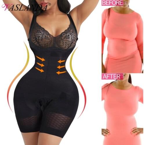 Women Bodysuit Shapewear Tummy Control Slimmer Waist Trainer Full Body Shaper for Weight Loss Romper Seamless Slimming Underwear