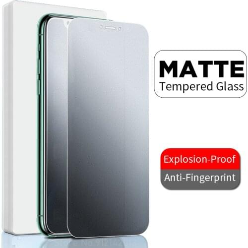 9H Matte Tempered Glass For iPhone 11 12 Pro Max Full Screen Protector For iPhone XS Max X XR 8 7 6S Plus SE 2020 Frosted Glass