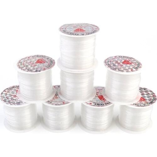 1 Roll Fish Line Wire Clear Non-Stretch Nylon String Beading Cord Thread For Jewelry Making Supply Wire Cord For Bead Wholesale