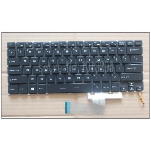 NEW US Laptop Keyboard For for MSI Steelseries GS43 GS40 GS40-6QE81FD GS43VR Keyboard Backlit