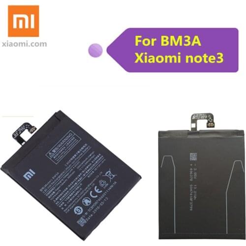 Original Xiao Mi Phone Battery BM3A For Xiaomi Note 3 Replacement Battery 3300mAh High Capacity Phone Batteries+Tools
