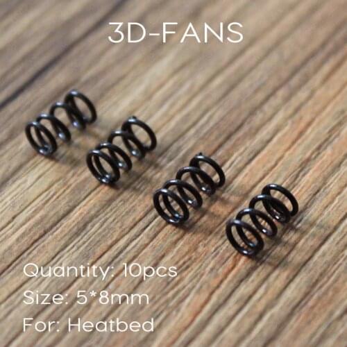10pcs 3D Printer Platform Supporting Spring Diameter 5mm Length 8mm Inelastic State Free Shipping