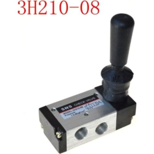Pneumatic Valve 3 Way 2 Position 1/4" BSPT Hand Lever Operated 3H210-08 1PC