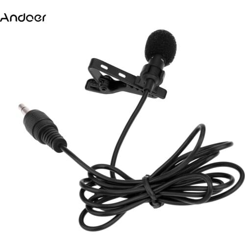 Portable Mini Lapel Lavalier Tie Clip Metal Mono Microphone Mic 3.5mm with Collar Clip Mic Microphone for Loud Speaker