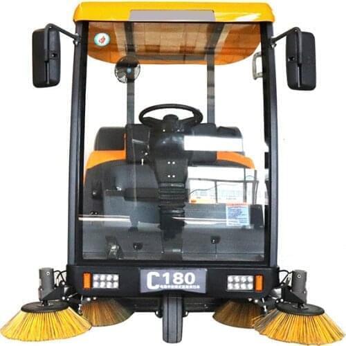 C180 Industrial Road Floor Sweeper With Double Side Brush