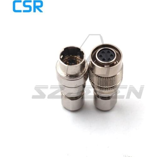 Hirose Connector 6pin , HR10A-7P-6s/HR10A-7R-6p, 6pin male and female docking connector , instrument power cord plug and socket