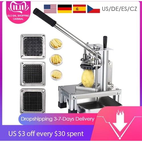 Stainless Steel Manual Potato Cutter French Fries Slicer Potato Chips Maker Meat Chopper Dicer Cutting Machine Tools For Kitchen
