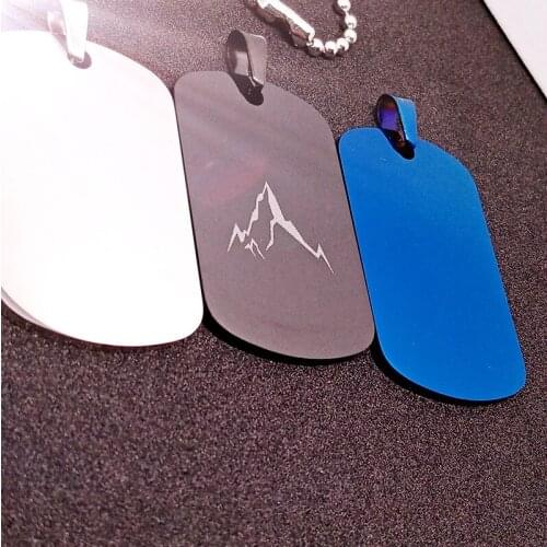 Lucky Geometry stainless steel hill mountain peak charm snow pendant mountain necklace fashion outdoor landscape gift jewelry
