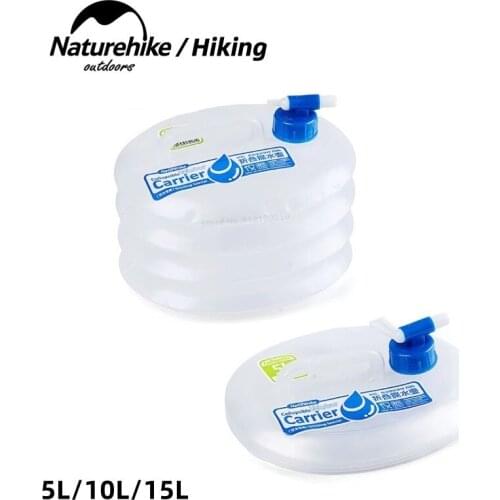 NatureHike NEW Collapsible Water Bucket Folding Storage PE Food Grade Outdoor Hiking Camping Accessories Travel Kits NH14S002-T
