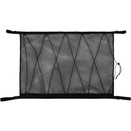 SUV Ceiling Cargo Net Pocket Car Roof Long Trip Storage Bag Tent Putting Quilt Childrens Sundries Interior Accessories
