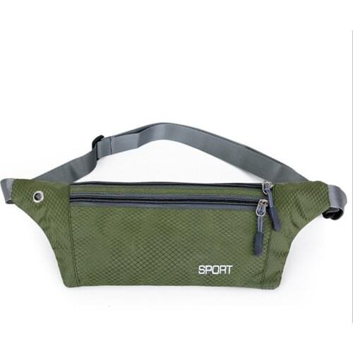 Waterproof Running Waist Bag High Quality Belt Bags Unisex Fanny Pack Double Layer Sport Pouch Bag with Earphone Hole for Phone