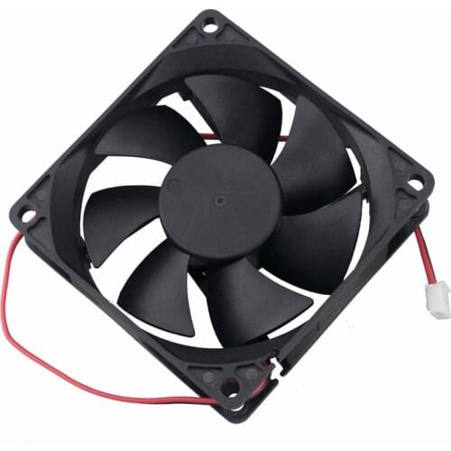 1 Pcs Gdstime 8cm 12V 80x80x20mm 2Pin DC Brushless Cooling Fan 80mm x 20mm 8020 12 Volt PC Computer Case Cooler 80*80*20mm