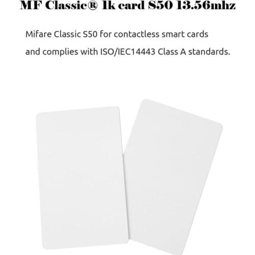 10pcs/lot RFID card Proximity FM1108 Chip 13.56MHz Contactless Entry Card Access Control