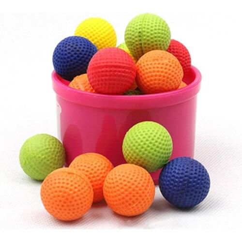 100pcs Foam Ball Bullets for Rival Nerf Toy Gun Outdoor Practice Round Bullets for Children Toy Gun Accessories Dropship
