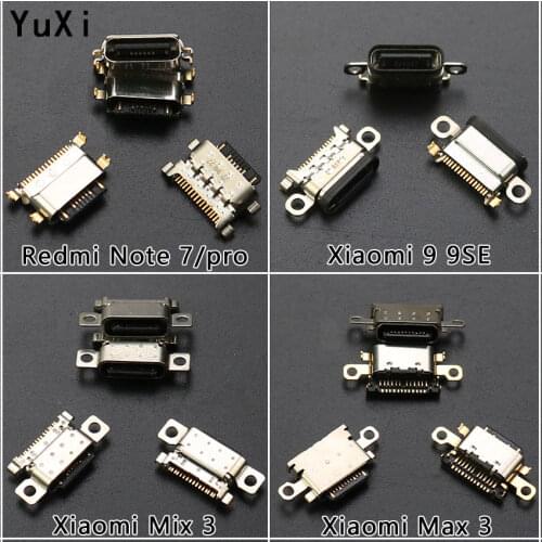 2Pcs Type C USB Charging Port Connector Plug Jack Socket Dock For Xiaomi 8 Lite Mix 3 9SE Max 3 USB Power Charging Port