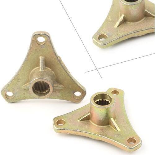 2pcs 17T 3 Stud Rear Axle Wheel Rim Hub Splined Steel for Go Kart Quad Bike