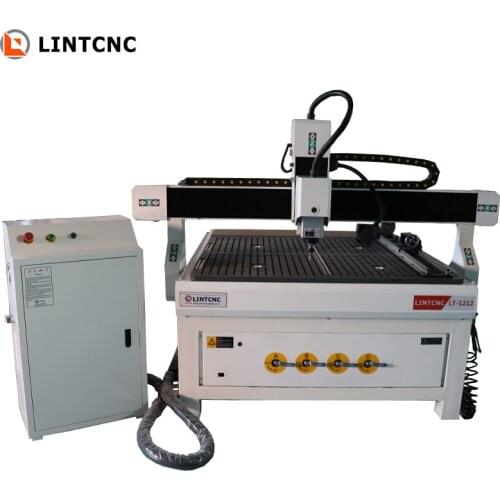 4 Axis CNC Router 6012 1212 With Vacuum Table 3D CNC Engraver 1200*1200mm Cutting 18mm MDF CNC Milling Machine For Metal