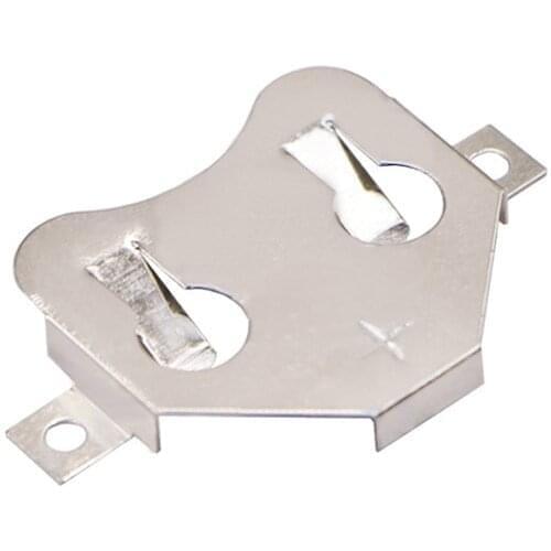 50pcs/lot SMT Phosphor Bronze with Nickel Plated Button Cell CR2430 Battery Holder, CR2430 Battery Retainer