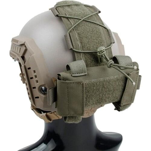 TMC MK1 Battery Case Pouch Ranger Green for AF Helmet Molle Tactical Military Molle Pouch Nylon Helmet Counter Weight Pouches