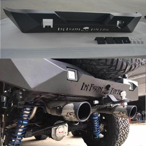 Black steel rear bumper For Jeep for 2007-2017 Jk Wrangler J293