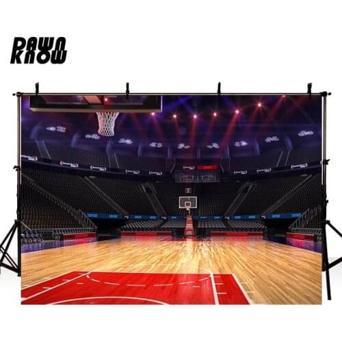 DAWNKNOW Basketball court Playground Photography Background Photocall Field Children Backdrop For Photo Studio Customize G287