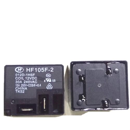 HOT NEW 12V relay HF105F-2-012D-1HSF HF105F 2 012D 1HSF HF105F2012D1HSF 12VDC DC12V 12V 30A 4PIN