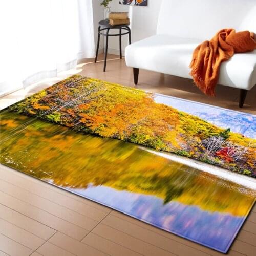 Natural scenery painting floor rug 3D pattern bathroom home for living room tea table carpets rug bedroom carpet home decor