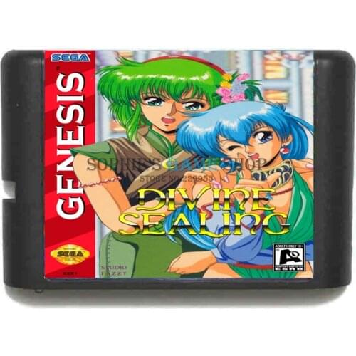 Divine Sealing 16 bit MD Game Card For Sega 16bit Game Player