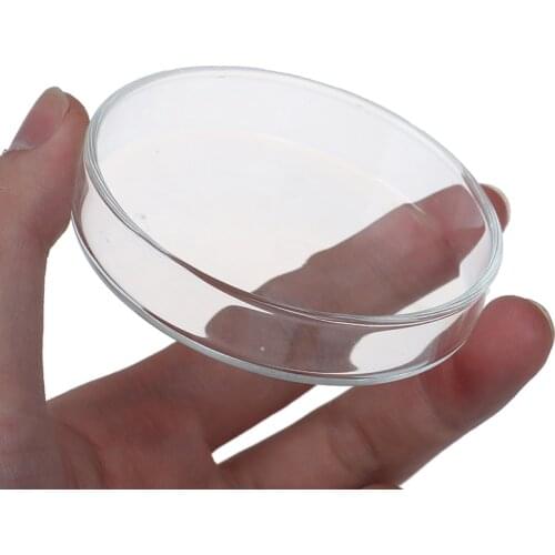 Round Container Aquarium Clear Glass Shrimp Feeding Food Dish Feeder Tray