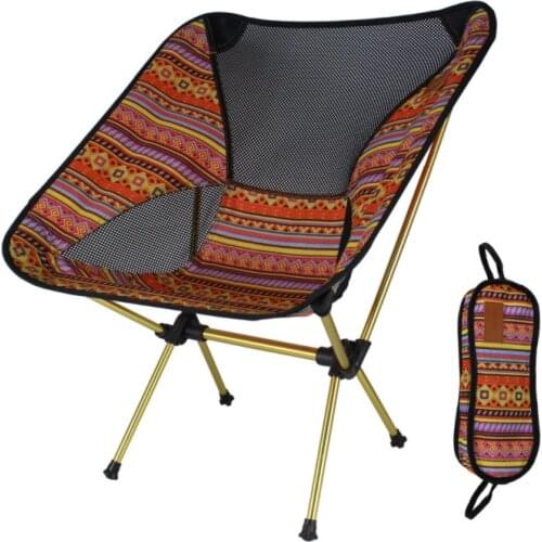 Lightweight Folding Beach Chair Outdoor Portable Camping Chair For Hiking Fishing Picnic Barbecue Casual Garden Chairs WY429