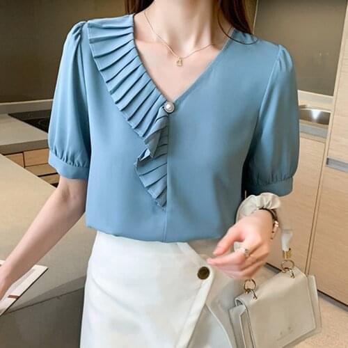 Синие блузки LJSXLS China At AliExpress