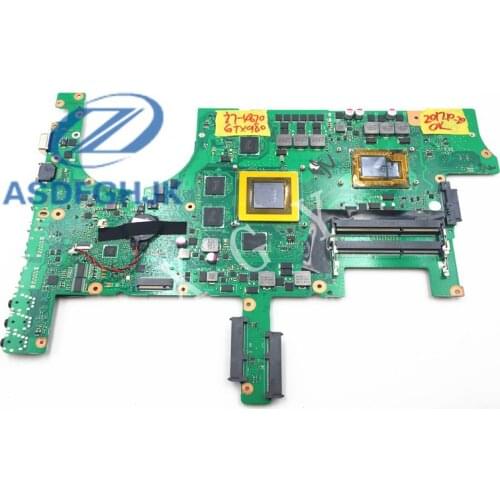 Laptop Motherboard FOR ASUS G751JY Motherboard 90NB06F1-R00050 SR1ZX i7-4870 N16E-GX-A1 GTX980 NON- INTEGRATED DDR3L 100% Work