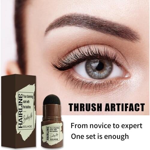 3 Colors One Step Eyebrow Stamp Shaping Kit Professional Eye Brow Gel Stamp Makeup Kit Eyebrow Stencils Eyebrow Brushes