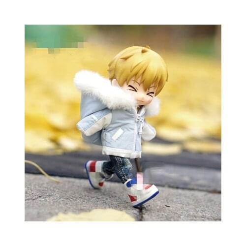 OB11 doll clothes are suitable for 1/12 size fashion go-go winter coat macaron color new style down jacket pink blue and white